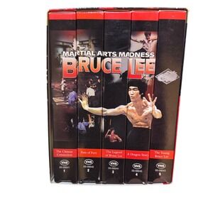 Bruce Lee Collector Series 5 Pack Martial Arts Madness VHS Movies Set